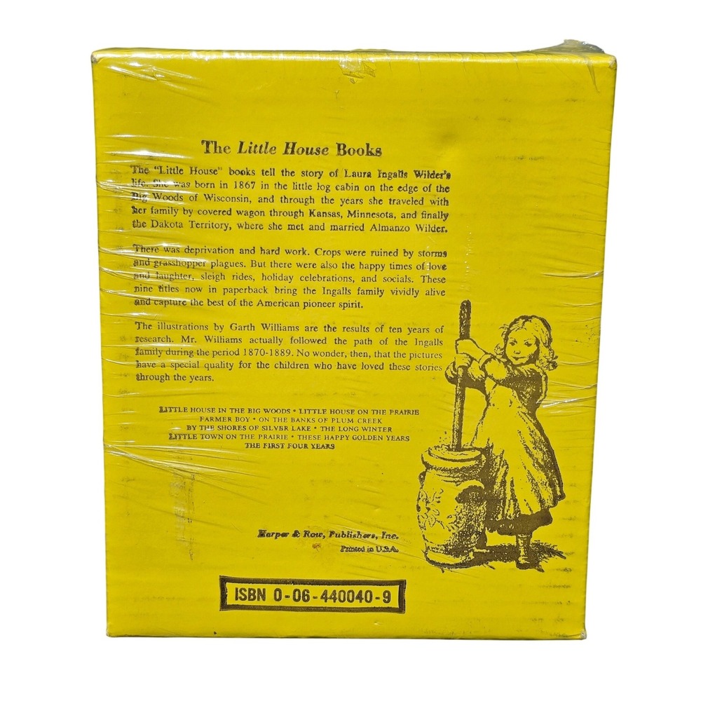 Vintage Little House on the Prairie 9 Book Box Set Sealed Laura Ingalls Wilder - Picture 3 of 7